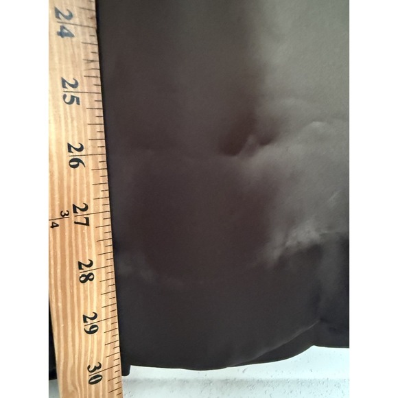 Lauren Ralph Lauren Charmeuse Pleated Satin Wide Leg Pants Olive Green Plus 22W - Picture 5 of 9